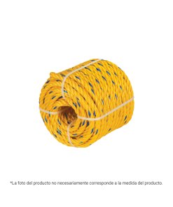 Kilo de Cuerda Amarilla de Polipropileno 19mm, Rollo 1kg, Resistencia para Proyectos Industriales, clave 40958 - Fiero