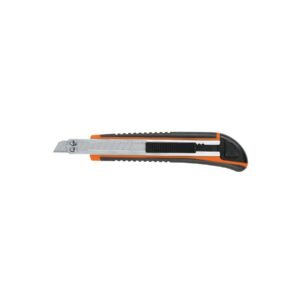 Cutter 9 mm profesional con alma metálica y grip, TRUPER