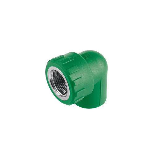 Codo 90° PPR de 3/4', Rosca Hembra con Inserto Metálico, Resistencia y Durabilidad para Proyectos de Fontanería de Alta Capacidad, FOSET Foset clave 49862