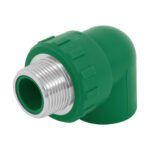Codo 90° PPR,  1', rosca macho con inserto metálico, FOSET