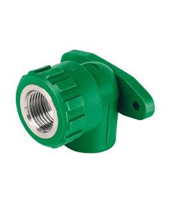 Codo Oreja 90° PPR, 1/2', Hembra con Inserto Metálico, Resistente y Duradero, Ideal para Instalaciones de Tuberías PPR, Clave 46036, Foset