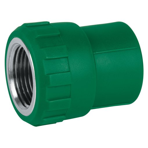 Adaptador PPR de 1/2' Hembra con Inserto Metálico, Durabilidad y Resistencia para Tuberías, clave 49885 - FOSET