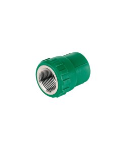 Adaptador PPR de 3/4' Hembra con Inserto Metálico, Resistencia Alta para Proyectos de Tuberías, clave 49886 - FOSET