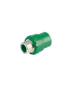 Adaptador PPR de 3/4' Macho con Inserto Metálico, Alta Calidad para Conexiones de Tuberías, clave 49880 - FOSET