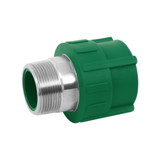 Adaptador PPR de 1-1/2' Macho con Inserto Metálico, Alta Durabilidad para Proyectos de Tuberías, clave 45451 - FOSET
