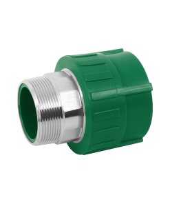 Adaptador PPR de 2' Macho con Inserto Metálico, Solución Duradera para Instalaciones de Alta Calidad, clave 45452 - FOSET