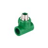 Tee Macho de PPR 1/2' con Inserto Metálico, Alta Durabilidad y Resistencia para Conexiones Fuertes, Marca Foset, Clave 49838