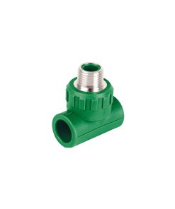 Tee Macho de PPR 1/2' con Inserto Metálico, Alta Durabilidad y Resistencia para Conexiones Fuertes, Marca Foset, Clave 49838