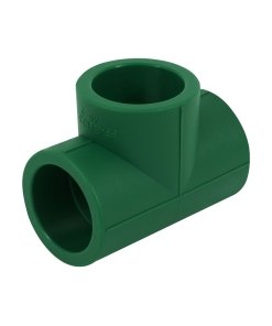 Tee Sencilla de PPR de 1-1/4', Conexiones Duraderas y Eficientes para Sistemas de Fontanería, Clave 45465, FOSET