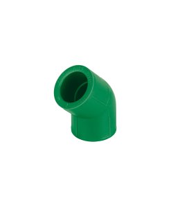 Codo 45° de PPR, 3/4' (25mm), Resistente y Duradero, Ideal para Instalaciones de Tuberías, Clave 49868, Foset