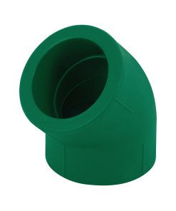 Codo 45° de PPR, 1-1/2' (50mm), Resistente y Duradero, Ideal para Instalaciones de Tuberías, Clave 45463, Foset