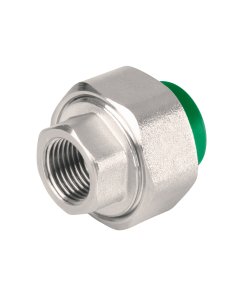 Tuerca Unión PPR, Mixta Inserto Metálico, 1/2', Diseño Compacto y Resistente, Marca Foset, Clave 49816