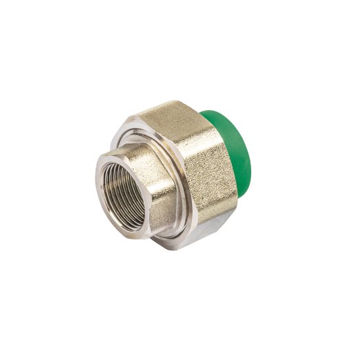 Tuerca Unión PPR, Mixta Inserto Metálico, 3/4', Alta Resistencia para Instalaciones Duraderas, Marca Foset, Clave 49817