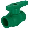 Válvula de Esfera PPR, 1' (32mm), Diseño Compacto y Funcional, Marca Foset, Clave 41985