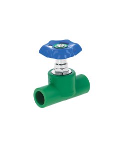 Válvula de Globo PPR, 1/2' (20mm), Alta Resistencia para Instalaciones Eficientes, Marca Foset, Clave 41980