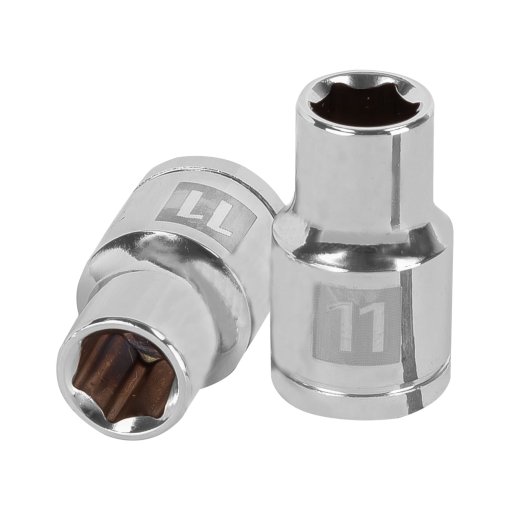 Dado TRUPER de 11 mm 6 Puntas Cuadro 1/2" - Versión estándar para talleres mecánicos (Clave 13261)