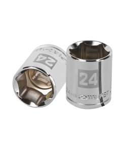 Dado Truper 24 mm 6 puntas cuadro 1/2' - Versión estándar para talleres mecánicos que necesitan herramientas confiables para uso intensivo (Clave 13274)