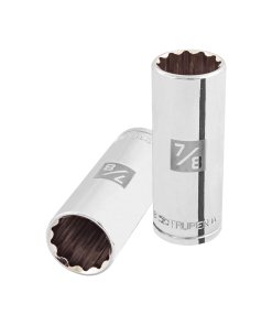 Dado Largo Truper 7/8" 12 Puntas Cuadro 1/2" - Acero al Cromo Vanadio para Mecánica Pesada que Facilita Ajustes Multidireccionales (Clave 13368)