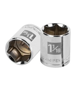 Dado TRUPER de 1-1/16" 6 Puntas Cuadro 1/2" - Perfil bajo para espacios reducidos en talleres automotrices (Clave 13241)