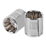Dado de 1-1/8', 12 puntas, cuadro 1/2', TRUPER
