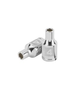 Dado Truper 4 mm 12 puntas cuadro 1/4' - Miniatura de precisión para trabajos delicados en relojería y electrónica que requiere ajustes milimétricos (Clave 100973)