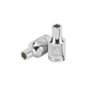 Dado de 4 mm, 12 puntas, cuadro 1/4', TRUPER