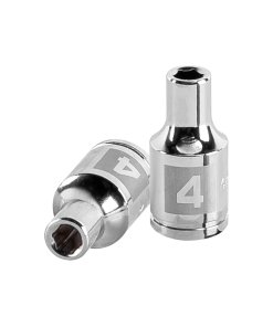 Dado Truper 4 mm 6 puntas cuadro 1/4' - Herramienta compacta para trabajos de precisión en dispositivos pequeños y componentes electrónicos (Clave 13166)