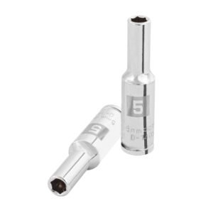 Dado largo de 5 mm, 6 puntas, cuadro 1/4', TRUPER