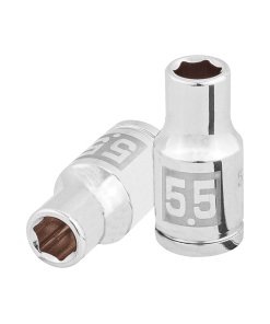 Dado Truper 5.5 mm 6 puntas cuadro 1/4' - Versión compacta para trabajos de precisión en espacios reducidos que mantiene la exactitud (Clave 100966)