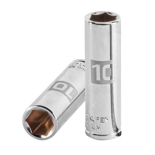 Dado Largo 10 mm Truper 6 Puntas Cuadro 1/4' - Acero Templado para Herramientas Manuales que Asegura Firmeza (Clave 13204)