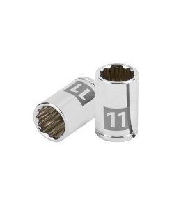 Dado TRUPER de 11 mm 12 Puntas Cuadro 1/4" - Para trabajos de precisión en equipos pequeños (Clave 100984)