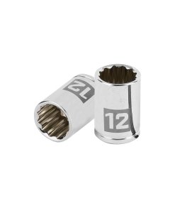 Dado TRUPER de 12 mm 12 Puntas Cuadro 1/4" - Precisión en trabajos de instrumentación (Clave 100986)