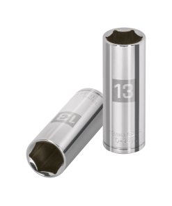 Dado Largo Truper 13mm 6 Puntas Cuadro 1/4" - Acero al Cromo para Trabajos de Precisión que Evita Slipping (Clave 13207)