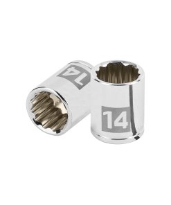 Dado TRUPER de 14 mm 12 Puntas Cuadro 1/4" - Precisión en trabajos de instrumentación industrial (Clave 100953)