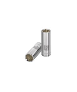 Dado Largo 1/2' Truper 6 Puntas Cuadro 1/4' - Acero al Cromo Vanadio para Herramientas Manuales que Facilita el Trabajo en Espacios Reducidos (Clave 13188)