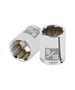 Dado Truper 9/16' 12 puntas cuadro 1/4' - Miniatura de precisión para trabajos en electrónica y dispositivos pequeños que requieren ajustes finos (Clave 100965)
