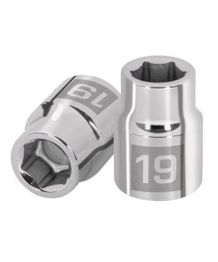 Dado Truper 19 mm 6 puntas cuadro 3/4' - Diseño reforzado para equipos agrícolas que requieren máximo torque (Clave 14965)