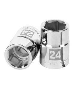 Dado Truper 24 mm 6 puntas cuadro 3/4' - Construcción reforzada para aplicaciones pesadas en construcción y agricultura que requieren máxima resistencia (Clave 14971)
