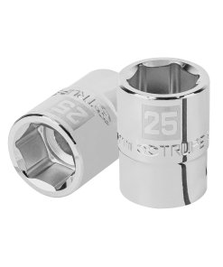 Dado Truper 25 mm 6 puntas cuadro 3/4' - Versión industrial para equipos pesados que soporta las condiciones de trabajo más exigentes (Clave 14973)