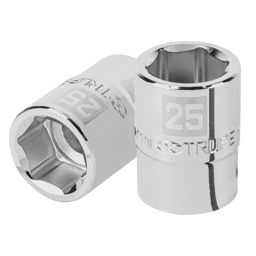 Dado Truper 25 mm 6 puntas cuadro 3/4' - Versión industrial para equipos pesados que soporta las condiciones de trabajo más exigentes (Clave 14973)