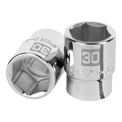 Dado Truper 30 mm 6 puntas cuadro 3/4' - Diseño reforzado para aplicaciones extremas en minería y construcción que demandan máxima resistencia (Clave 14979)