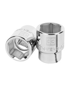 Dado Truper 33 mm 6 puntas cuadro 3/4' - Construcción robusta para aplicaciones especializadas en agricultura y construcción que requieren herramientas indestructibles (Clave 14983)