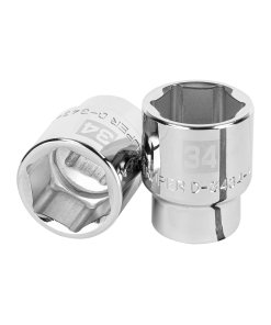 Dado Truper 34 mm 6 puntas cuadro 3/4' - Acero de alta resistencia para mantenimiento industrial pesado que exige durabilidad extrema (Clave 14985)