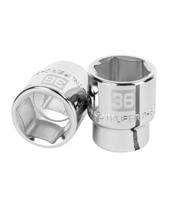 Dado Truper 36 mm 6 puntas cuadro 3/4' - Tecnología profesional para aplicaciones mineras y de construcción que demandan máxima capacidad de torque (Clave 14987)