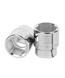 Dado Truper 38 mm 6 puntas cuadro 3/4' - Versión industrial reforzada para equipos pesados que trabajan en las condiciones más extremas (Clave 14989)