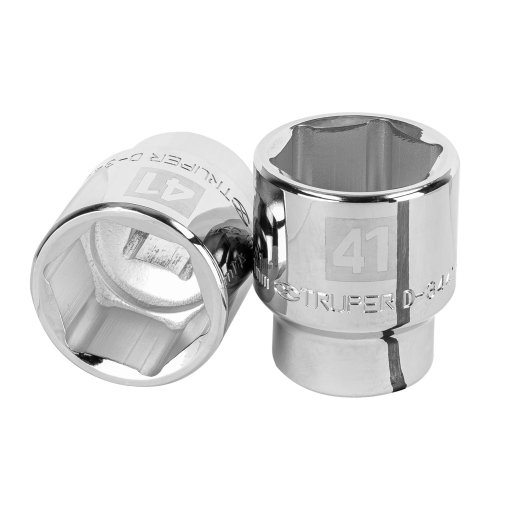 Dado Truper 41 mm 6 puntas cuadro 3/4' - Construcción industrial para aplicaciones especializadas que demandan herramientas de máxima resistencia (Clave 14993)