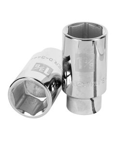 Dado Largo 1 3/8' Truper 6 Puntas Cuadro 3/4' - Acero Forjado para Mecánica Pesada que Ofrece Alta Resistencia (Clave 19346)