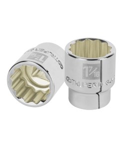 Dado TRUPER de 1-7/16" 12 Puntas Cuadro 3/4" - Diseño profesional para talleres especializados (Clave 13861)