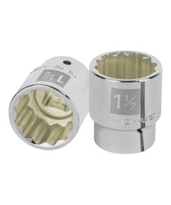 Dado TRUPER de 1-1/2" 12 Puntas Cuadro 3/4" - Para trabajos pesados en maquinaria agrícola y construcción (Clave 13862)