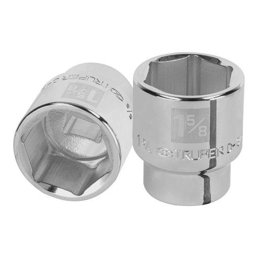 Dado TRUPER de 1-5/8" 6 Puntas Cuadro 3/4" - Acero de alta aleación para máxima durabilidad (Clave 13834)